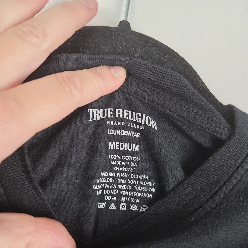 True Religion Men's Loungewear Brand Logo Graphic Tee Shirt Size‎ Medium